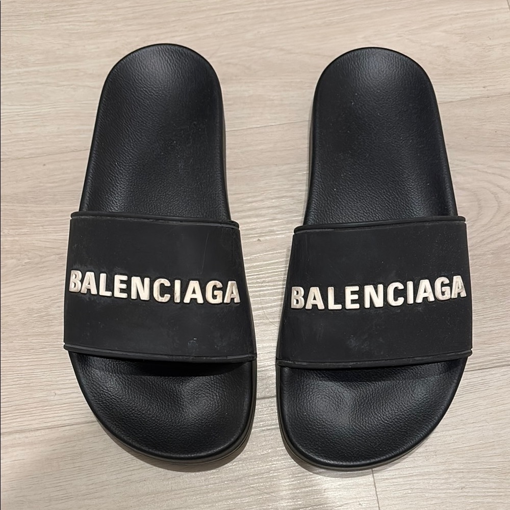 Balenciaga Black Slides